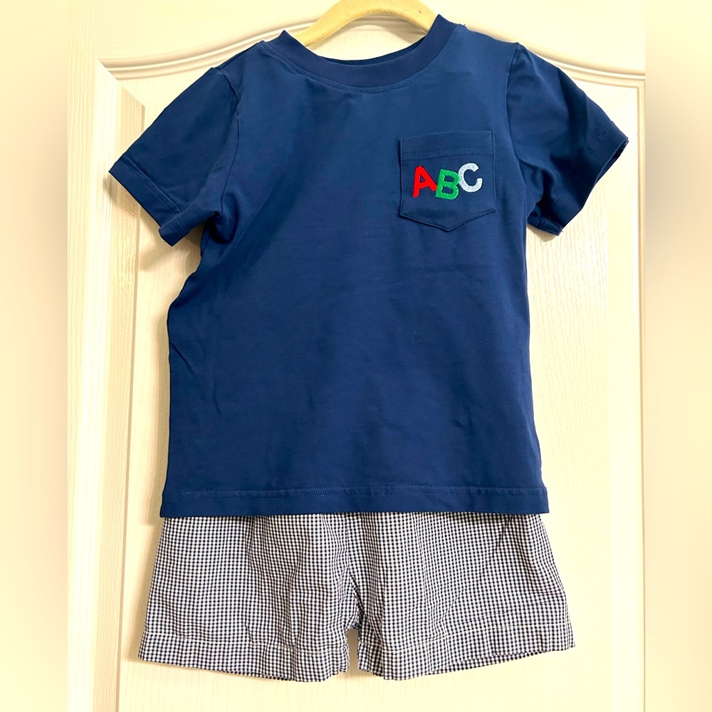 Toddler boys Cecil and Lou Back to School outfit